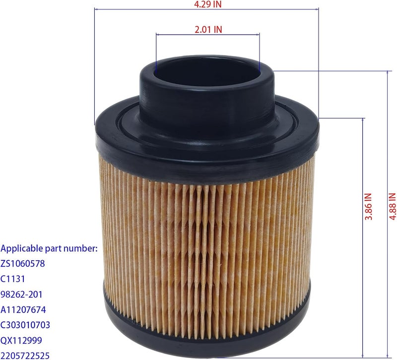 LVXINCHA Air Filter ZS1060578 Compatible with ESM7 FM07-8A Series Air Compressor Replacement Part - Image 2